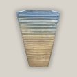 297M28 - Montana Sunset Horizontal Line Ceramic Square Planter Sale