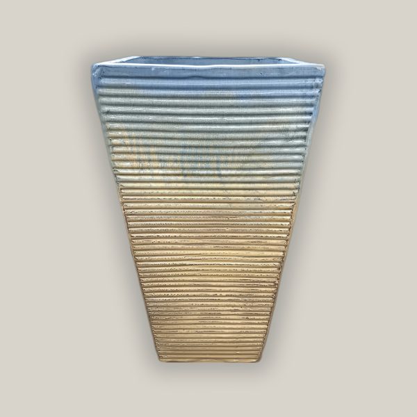 297M28 - Montana Sunset Horizontal Line Ceramic Square Planter Sale