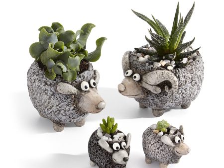 The Ramsey Sheep Family Blobhouse Planters, Set of 4 Fashion