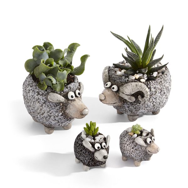 The Ramsey Sheep Family Blobhouse Planters, Set of 4 Fashion