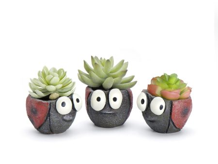 Ladybug Blobhouse Planters, Set of 3 Sale