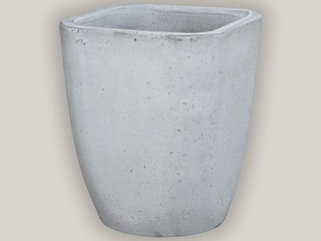 3015L4 - White Modern Tapered Square Planter For Cheap