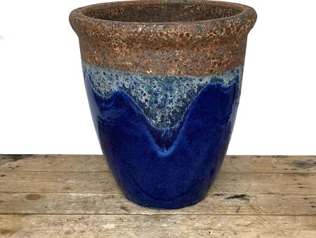 8401S51FS - Angkor Blue Cana Pot - FREE SHIPPING Hot on Sale