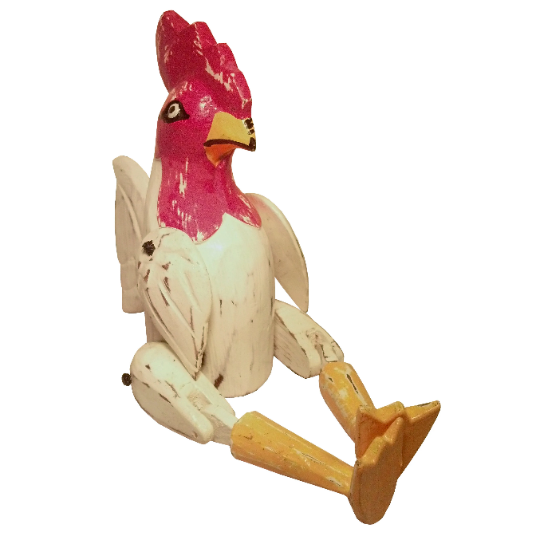 Wood Rooster Puppets on Sale