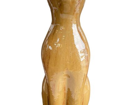 9792C11 - Cream Ceramic Cat Statue Fashion