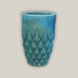 9995C3FS - Aqua Pineapple Round Ceramic Planter - FREE SHIPPING Fashion