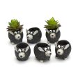 Mini Baby Black Lamb Blobhouse Planters, Set of 6 Discount