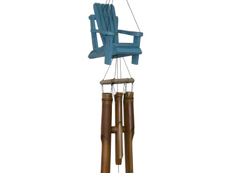 Weathered Beach Chair Breezy Wind Chime Supply