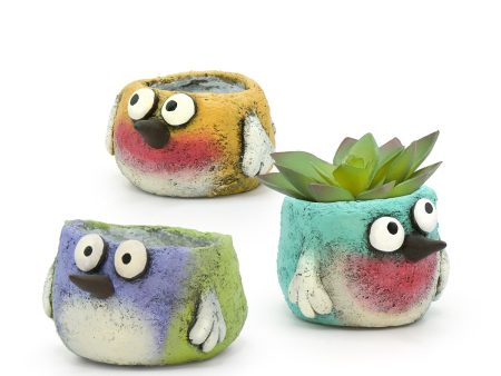 Beautiful Birds Blobhouse Planter Set - 3pc Set Fashion