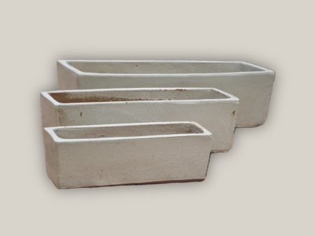 212M3 - Cream Rectangular Ceramic Planter Fashion