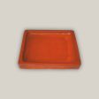 3127L23 - Square | Tropical Orange - Ceramic Clay Pot Saucers (8 -15 ) Online Hot Sale