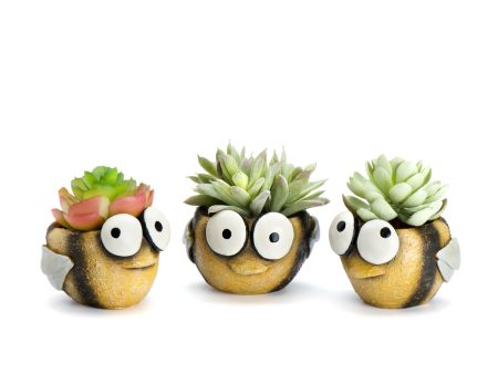 Honeybee Blobhouse Planters, Set of 3 Supply