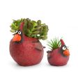 Mom & Baby Cardinal Bird Planters, Set of 2 For Cheap