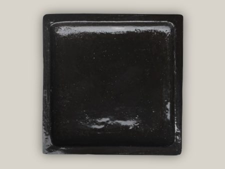 Square | Shiny Black - Ceramic Clay Pot Saucers (7 -15 ) Sale